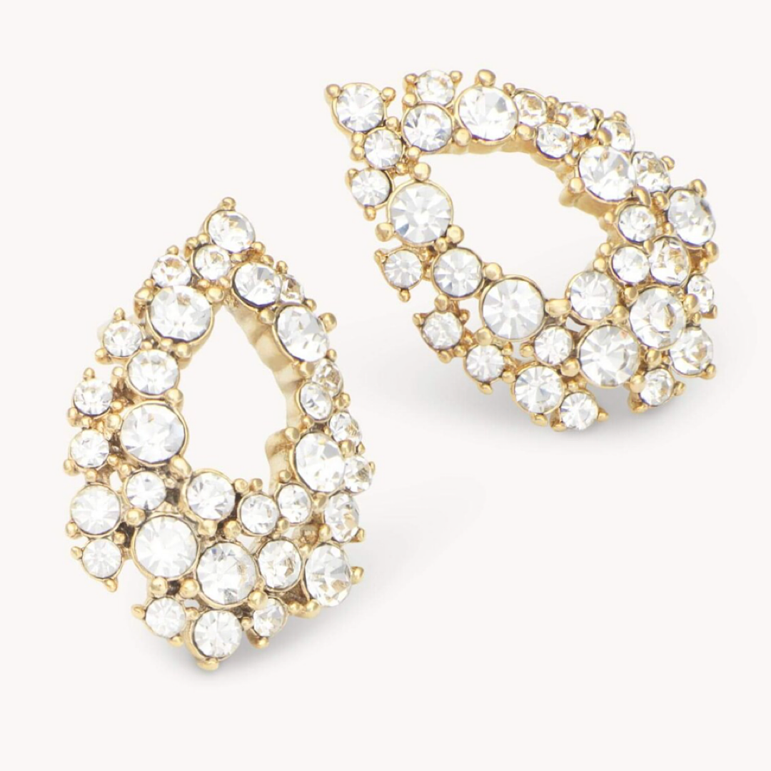 Petite Alice earrings crystal - Lily and Rose